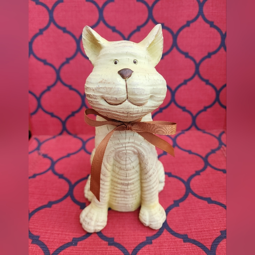 Sitting Cat Figurine 8.5" tall